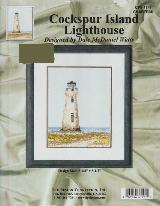 Design Connection Cockspur Island Lighthouse 1191 cross stitch pattern