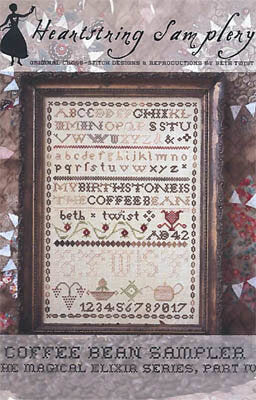 Heartstring Samplery Coffee Bean Sampler cross stitch pattern