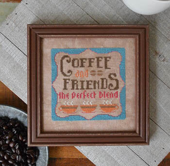 Hands On Design Coffee & Friends HD-129 cross stitch pattern