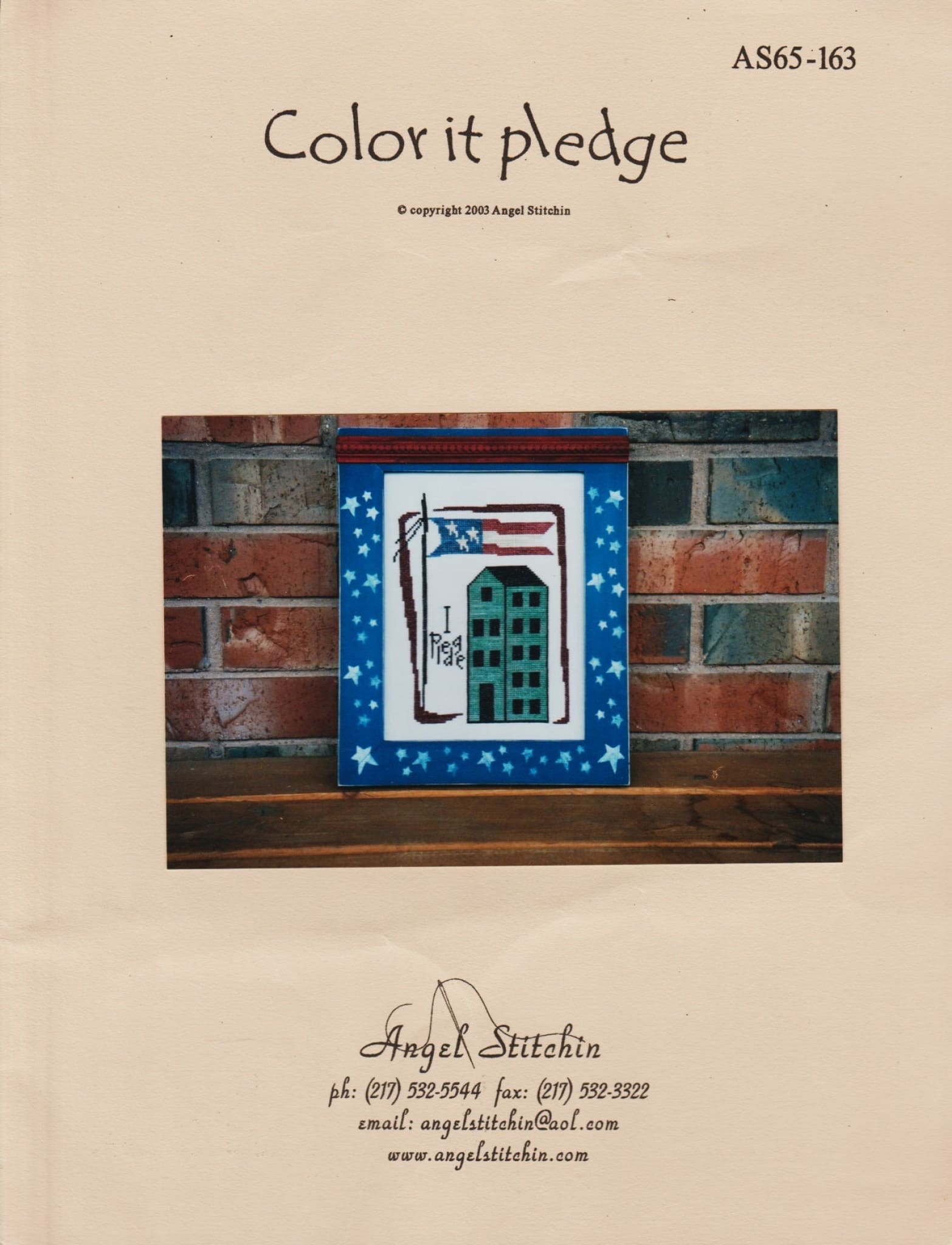 Color It Pledge pattern – Sandra's Stitch Stash