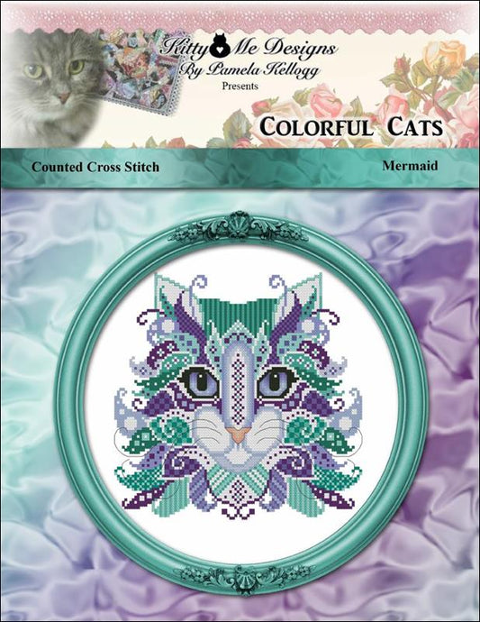 Colorful Cats - Mermaid pattern