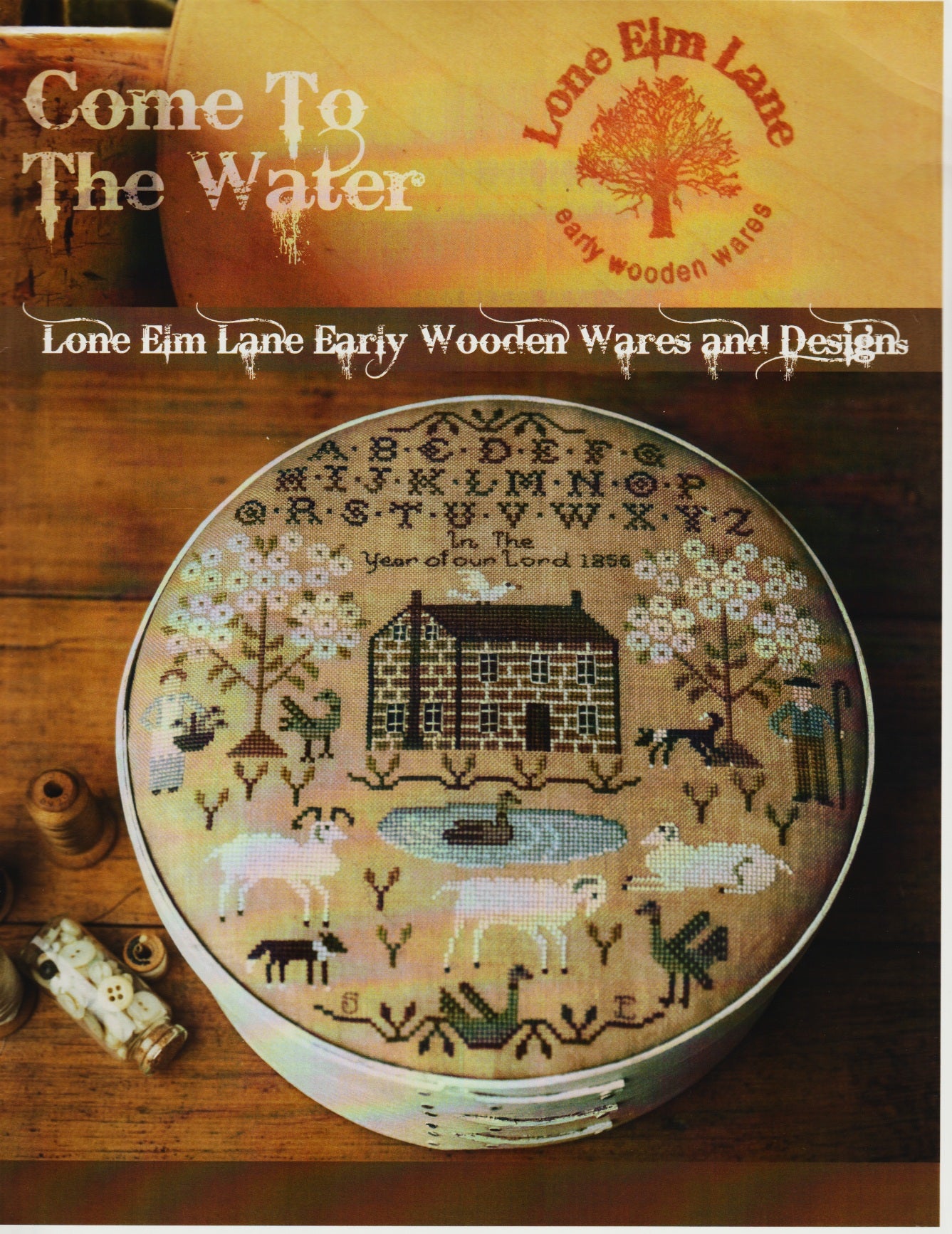 Lone Elm Lane Come To The Water cross stitch pattern