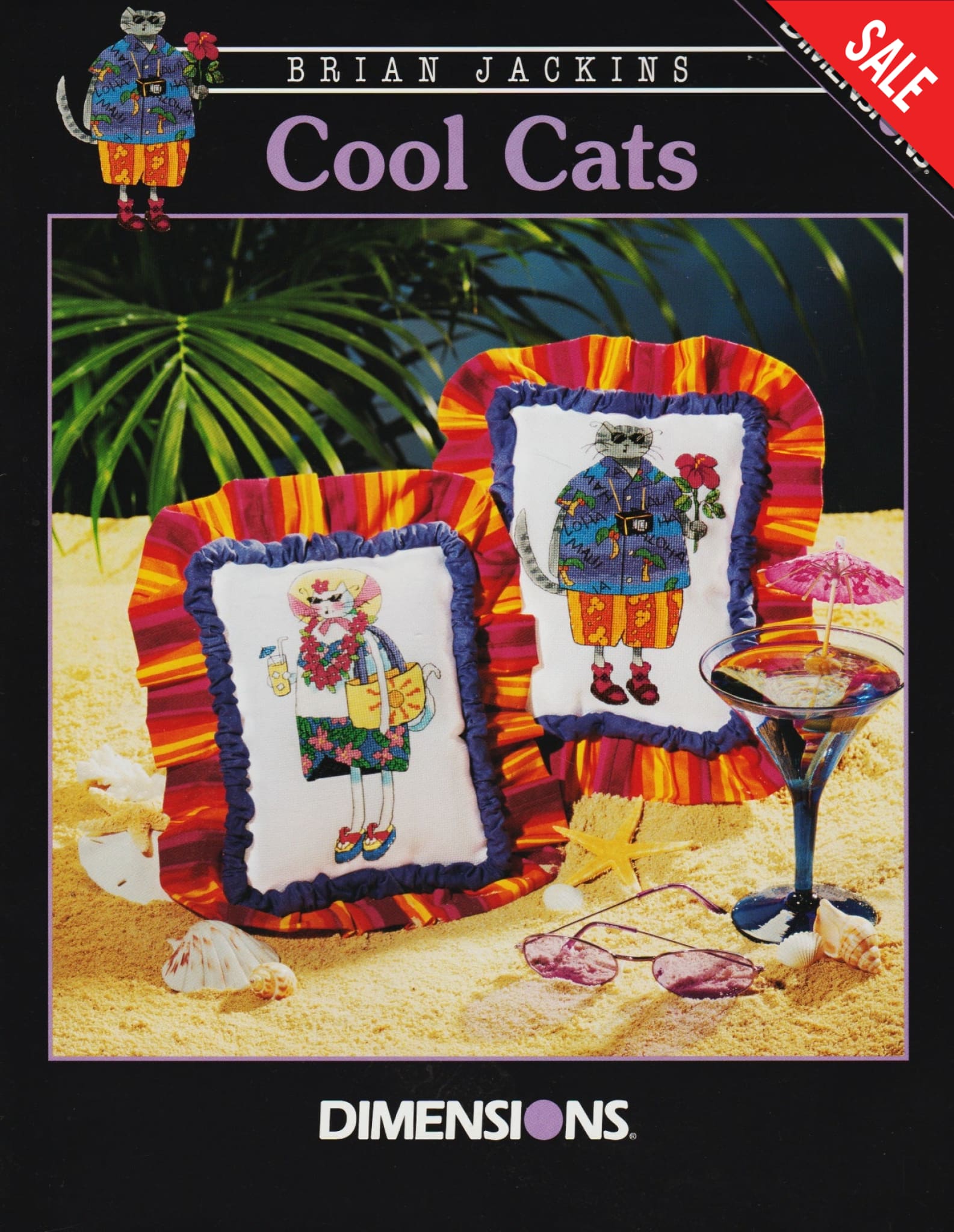 Dimensions Cool Cats 359 cross stitch pattern