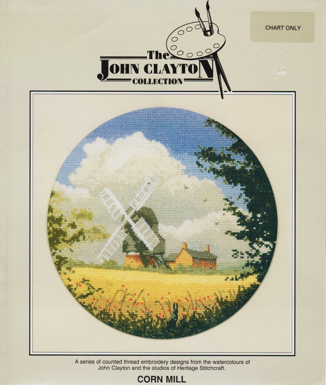 Heritage Stitchcraft Corn Mill John Clayton cross stitch pattern