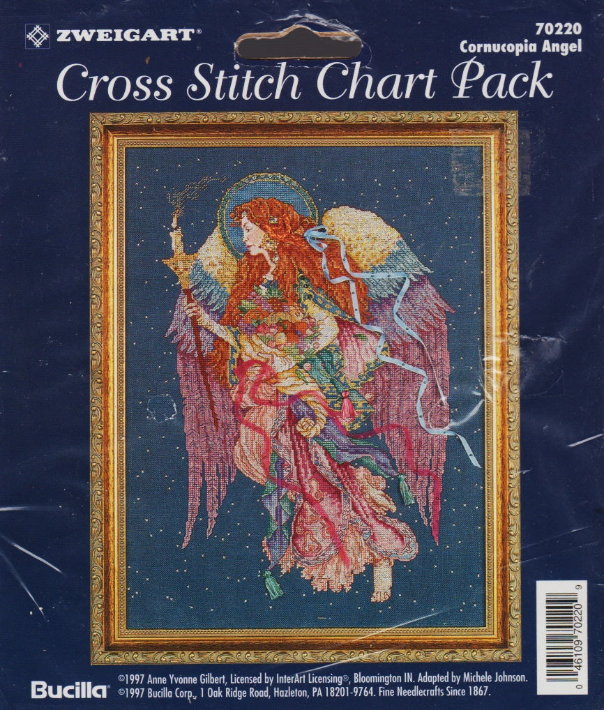 Bucilla Cornucopia Angel 70220 cross stitch pattern