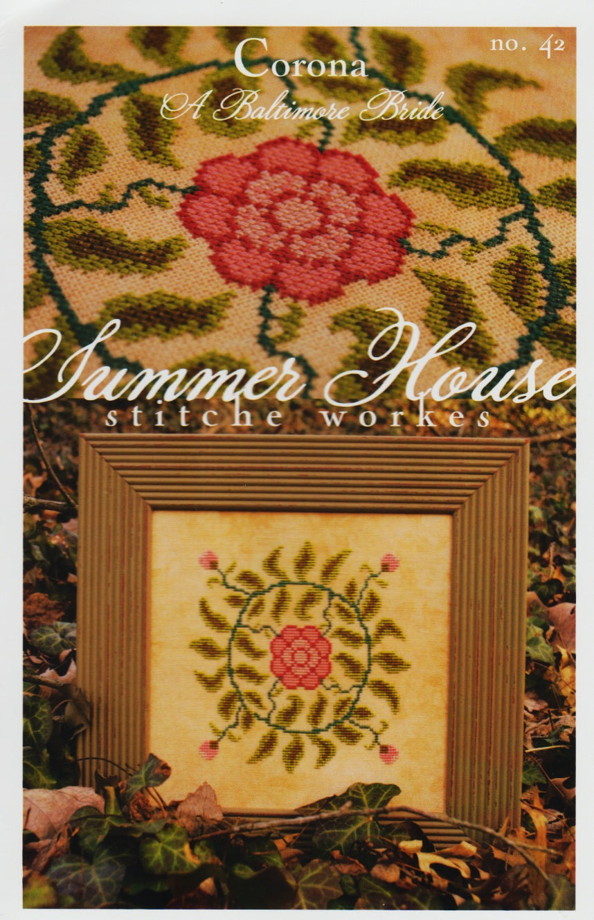 Summer House Corona 42 flower cross stitch pattern