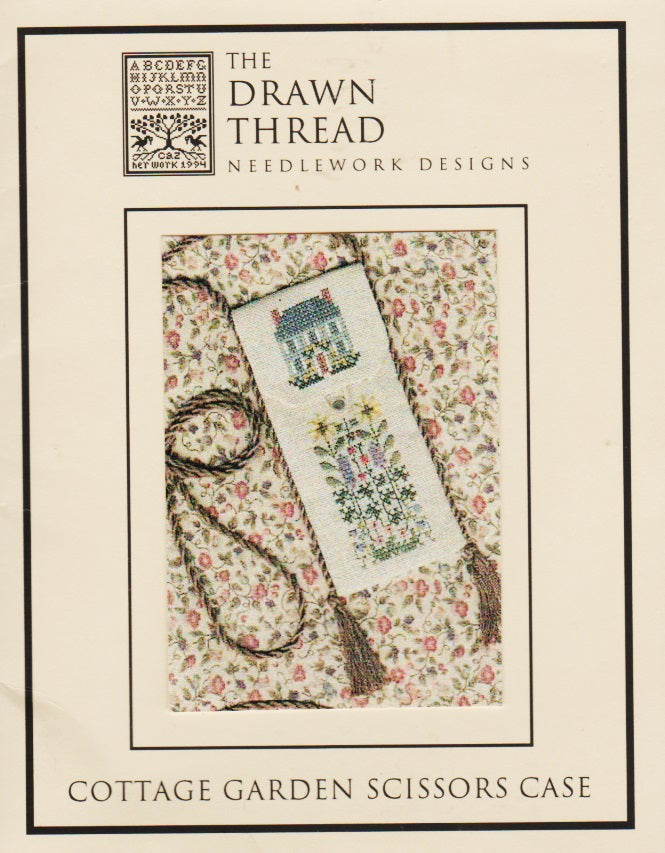The Drawn Thread Cottage Garden Scissors Case cross stitch pattern