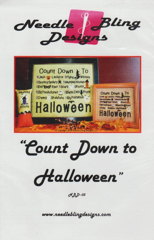 Needle Bling Designs Count Down To Halloween NBD-05 cross stitch pattern