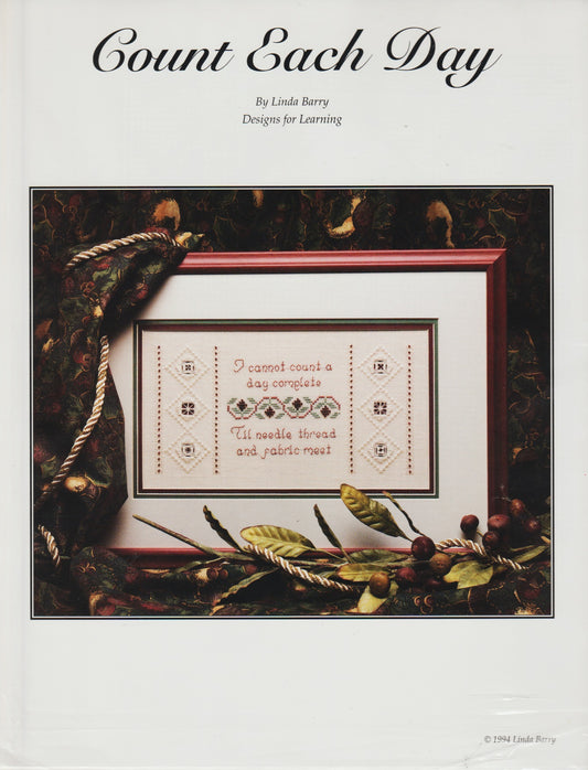 Linda Barry Count Each Day cross stitch pattern