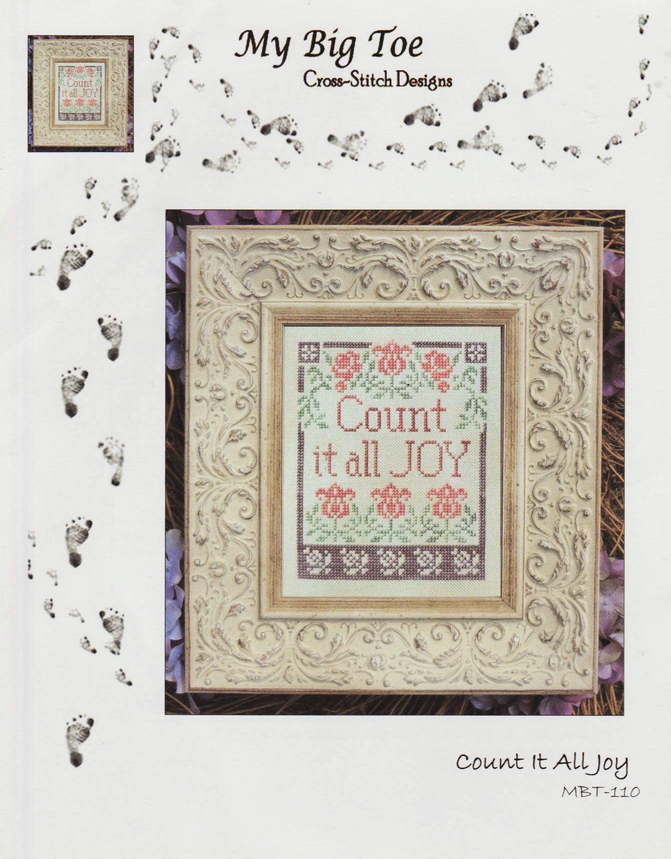 My Big Toe Count It All Joy MBT-110 cross stitch pattern