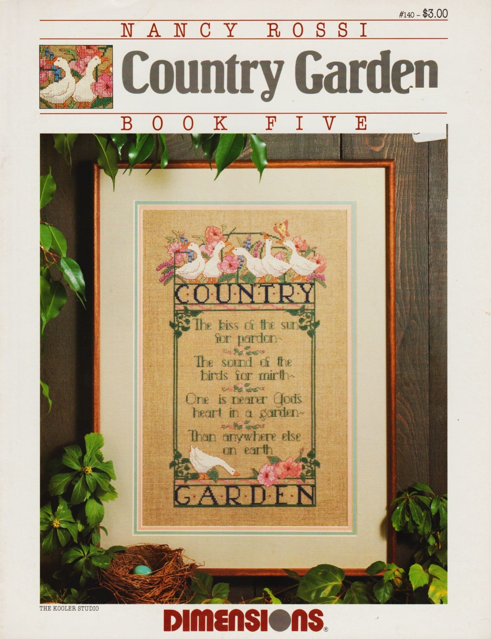 Dimensions Country Garden 140 goose cross stitch pattern