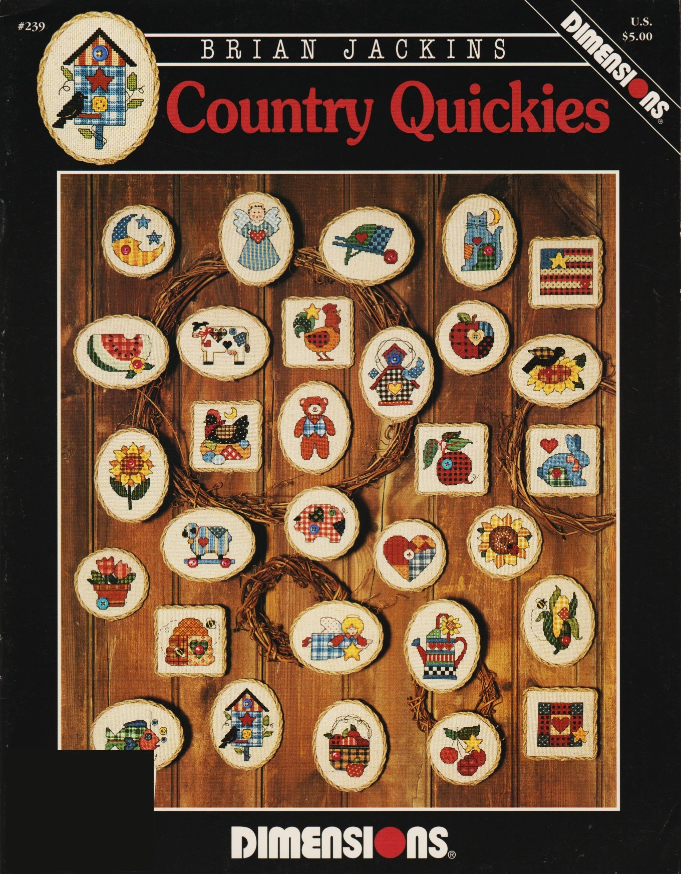 Dimensions Country Quickies 239 cross stitch ornament pattern