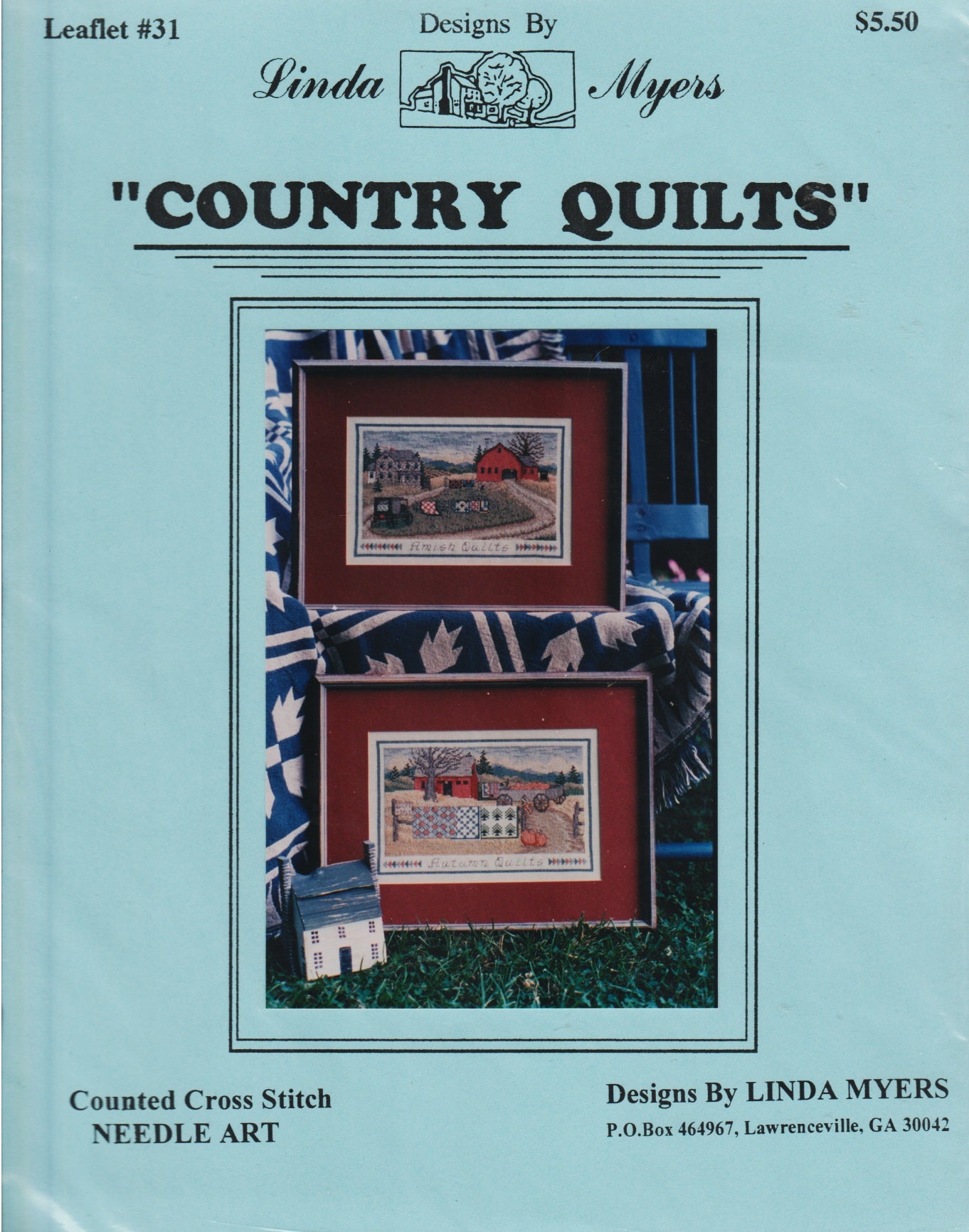 Linda Myers Country Quilts 31 cross stitch pattern