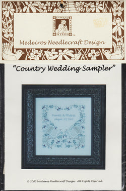 Medeiros Needlecraft Country Wedding Sampler MND020 cross stitch pattern
