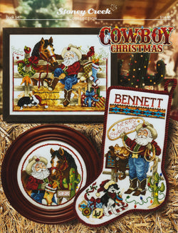 Stoney Creek Cowboy Christmas BK547 cross stitch pattern