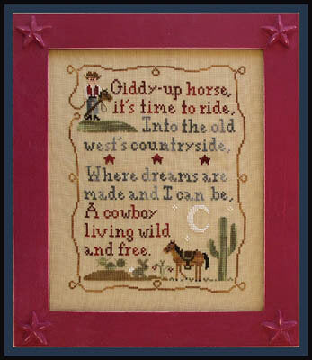 Country Cottage Kids Cowboy Dreams CCK3 cross stitch pattern