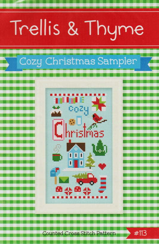 Trellis & Thyme Cozy Christmas Sampler cross stitch pattern