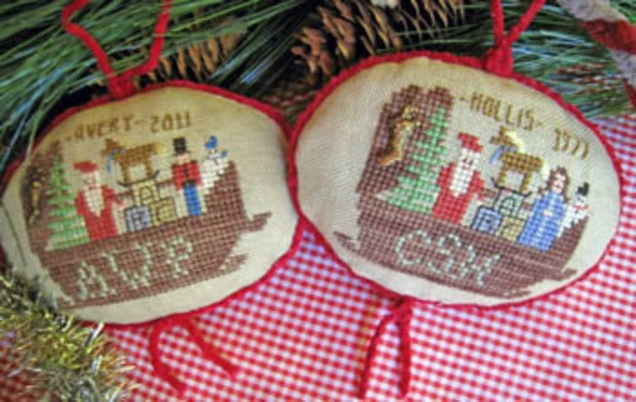 Homespun Elegance Cradle Of Christmas Joy cross stitch pattern