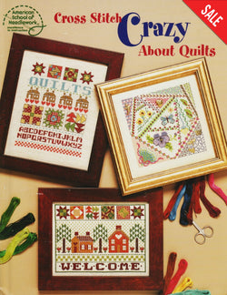 American School of Needlework Crazy About Quilts 3740 Amish cross stitch pattern