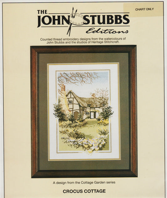 Heritage Stitchcraft Crocus Cottage John Stubbs cross stitch pattern