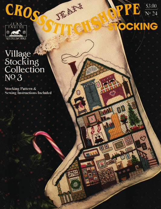 Jean Farish Cross Stitch Shoppe Stocking christmas cross stitch pattern