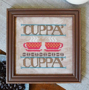 Hands On Design Cuppa' Cuppa' coffee cross stitch pattern