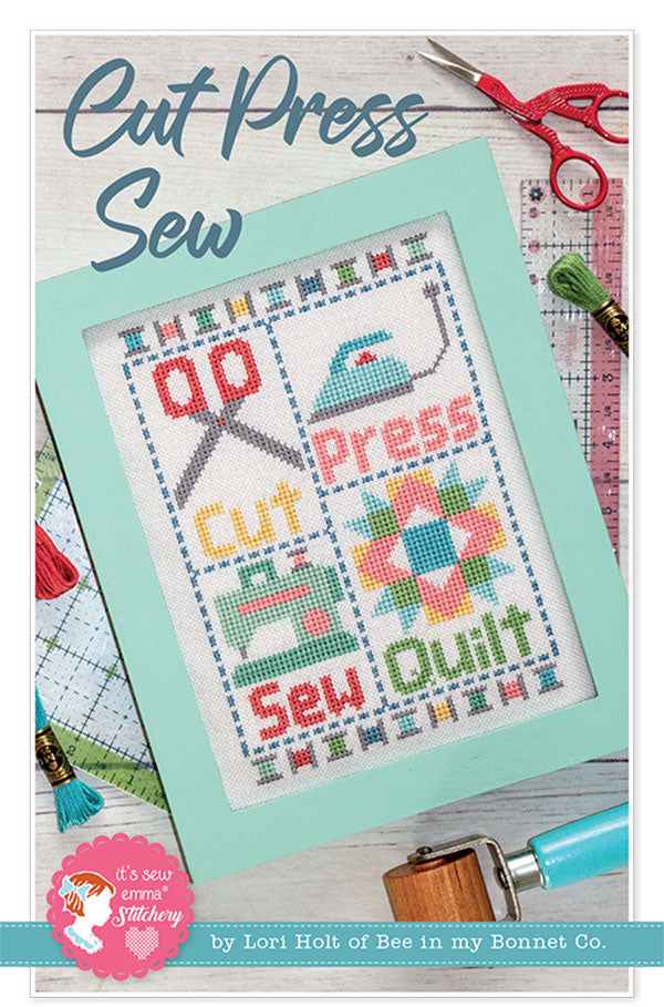 It's Sew Emma Cut Press Sew cross stitch pattern