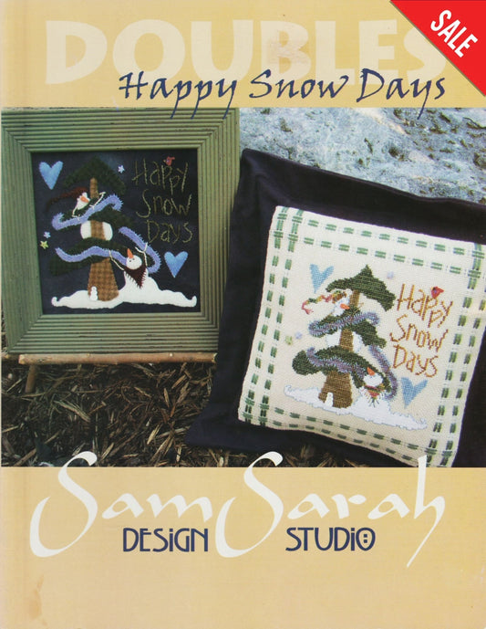 Sam Sarah Happy Snow Days christmas cross stitch pattern