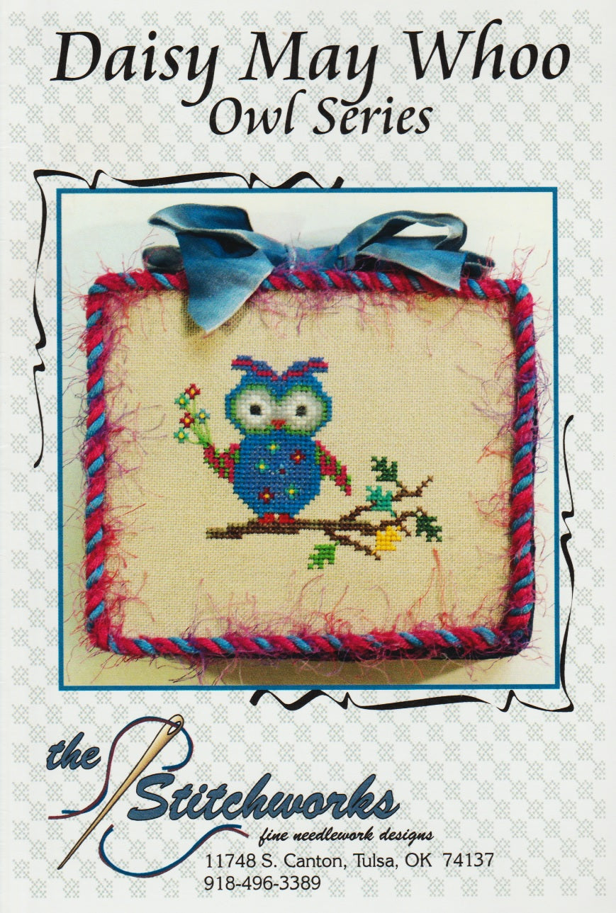 Stitchworks Daisy May Whoo cross stitch pattern