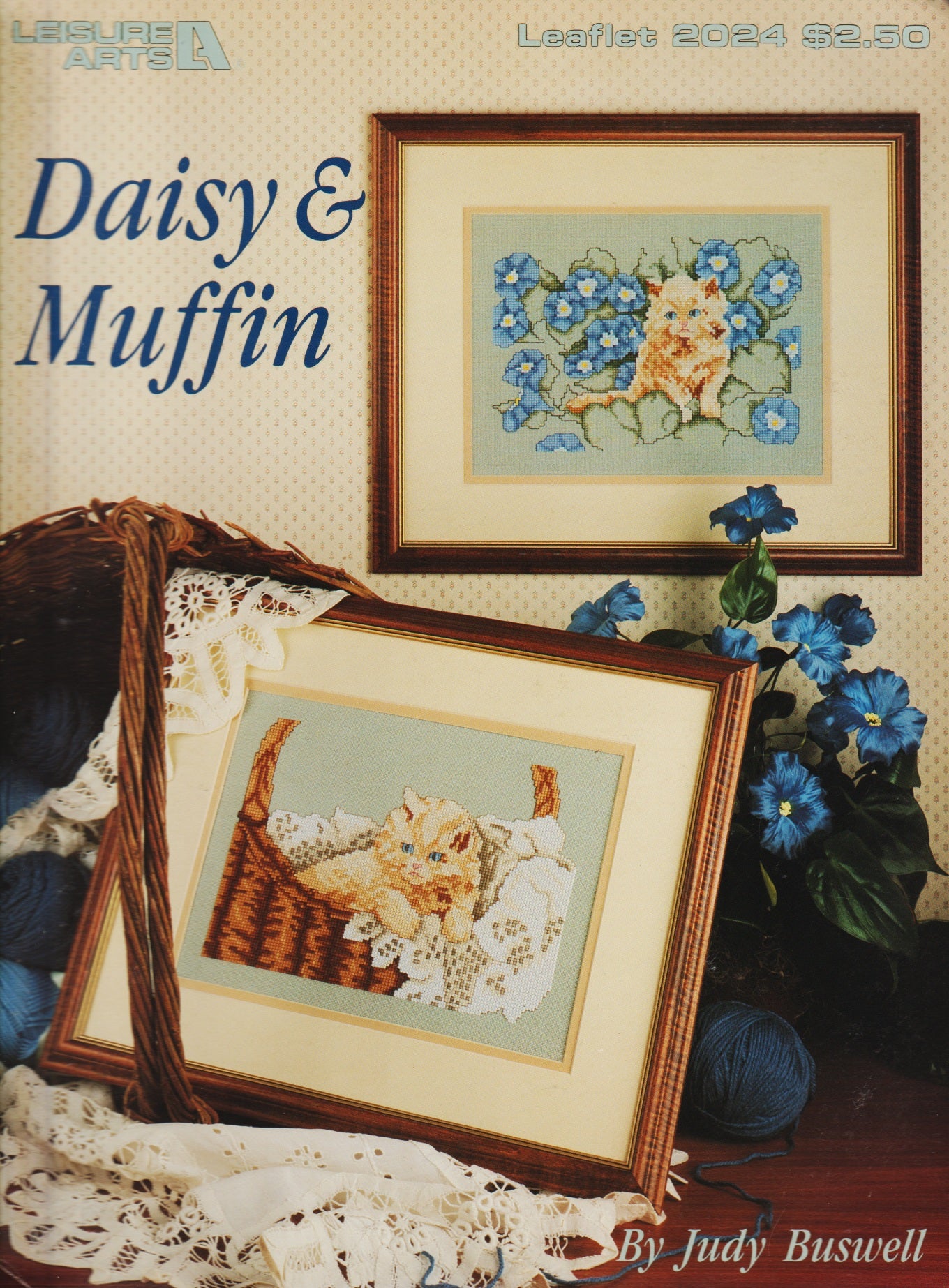 Leisure Arts Daisy & Muffins 2024 cross stitch pattern