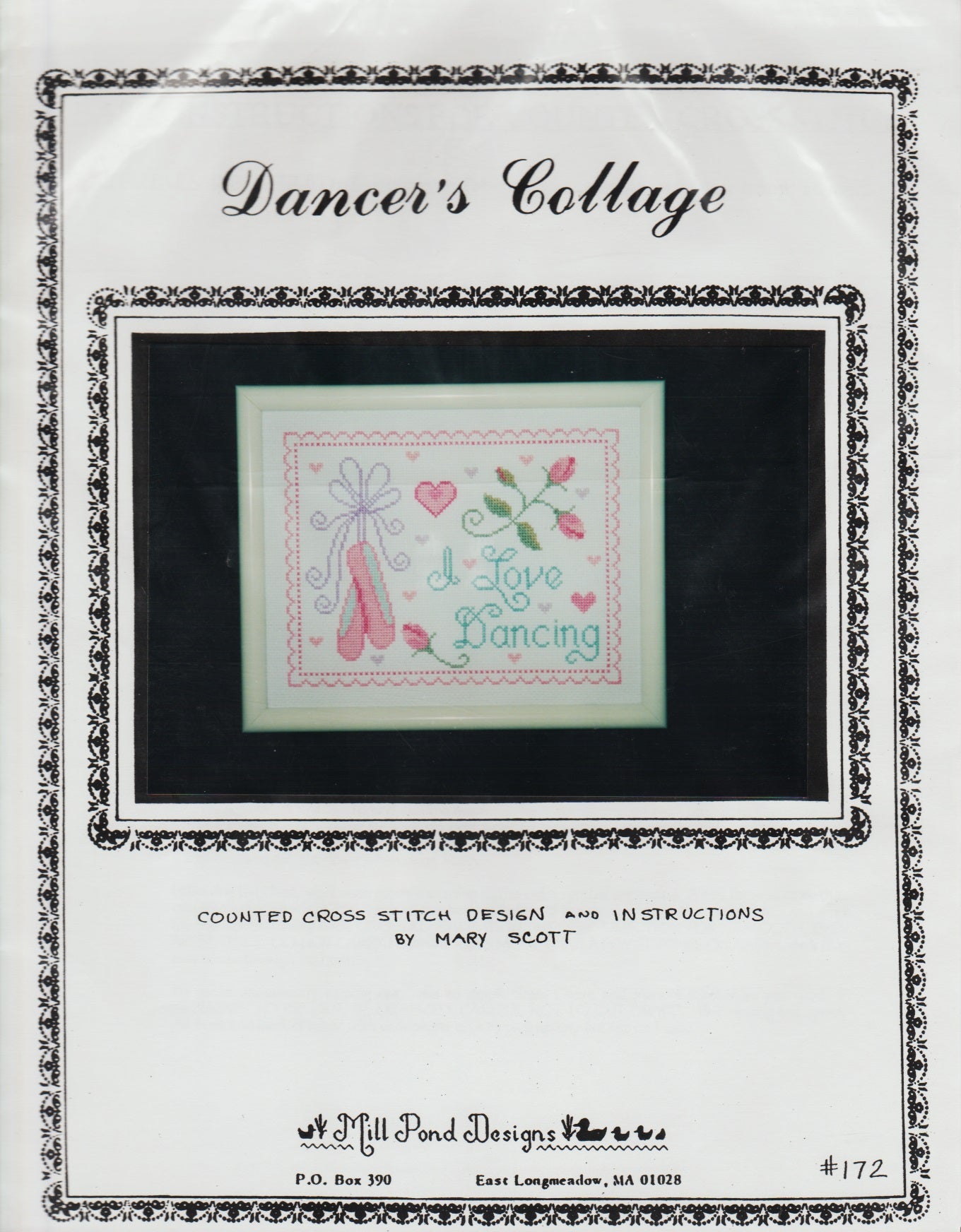 Mill Pond Designs Dancer's Collage 172 cross stitch pattern