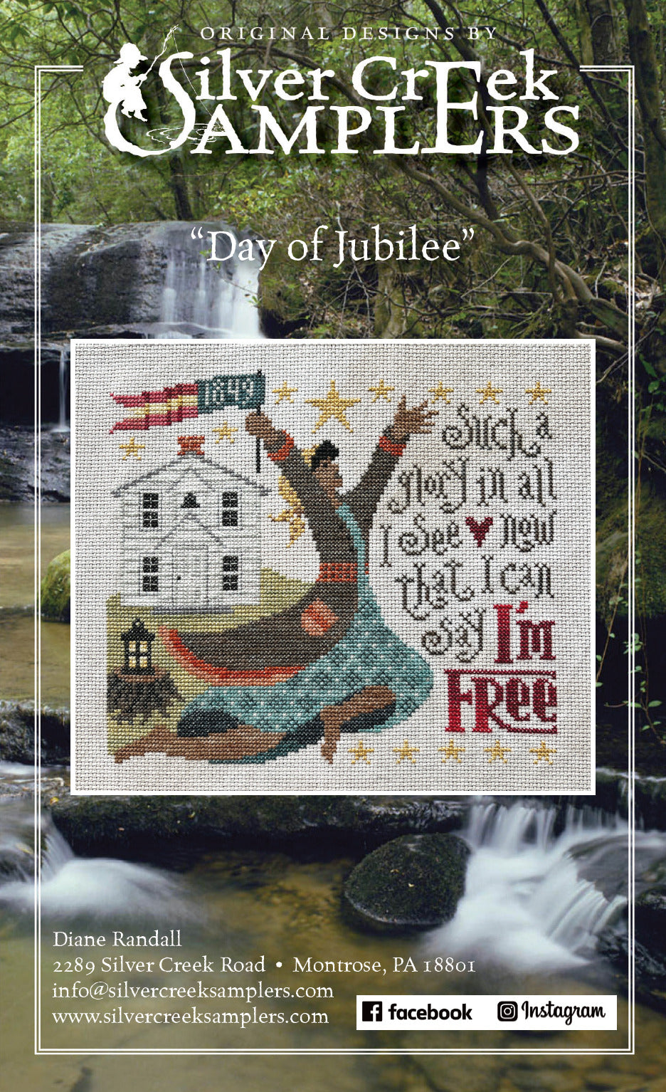 Silver Creek Samplers Day of Jubilee Juneteenth cross stitch pattern