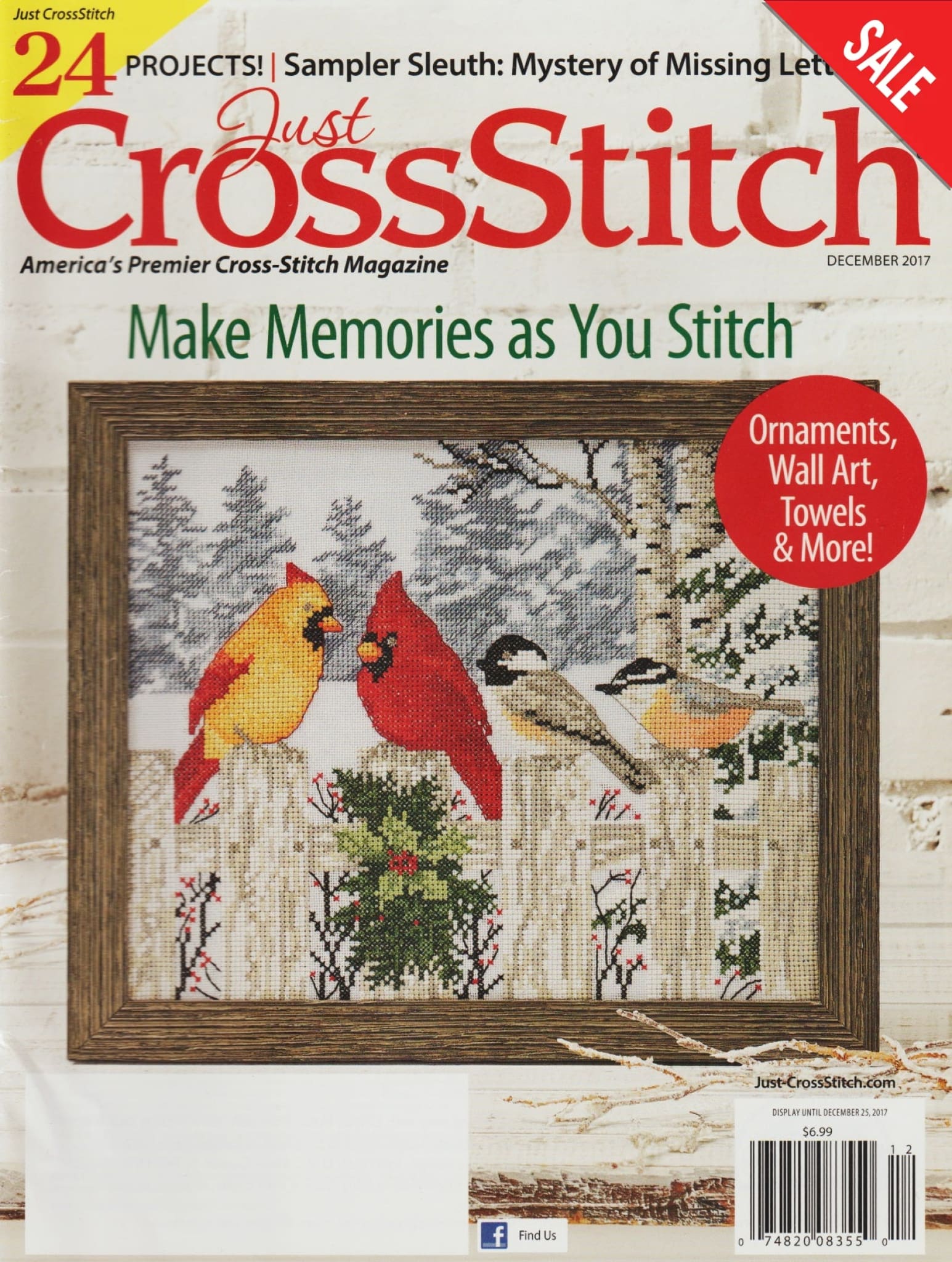 Just CrossStitch December 2017 Magazine