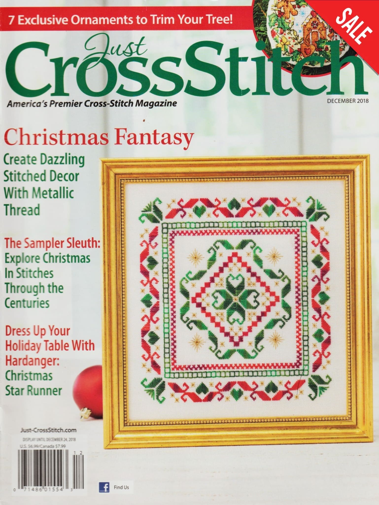 Just CrossStitch December 2018 magazine