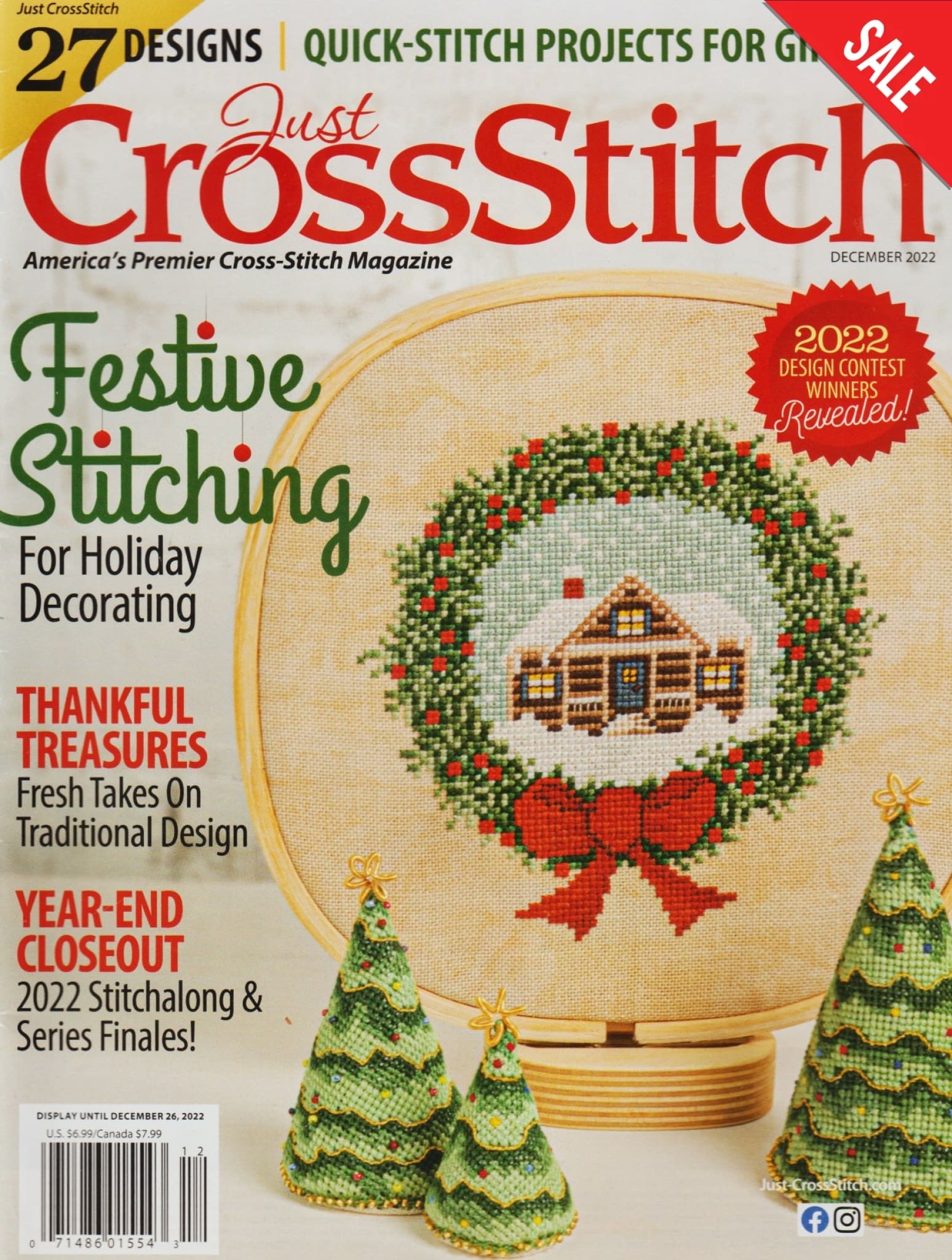 Just CrossStitch December 2022 magazine