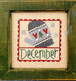 Lizzie Kate December F45 cross stitch pattern