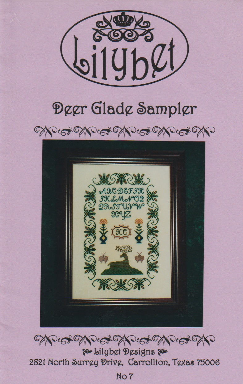 Lilybet Deer Glade Sampler cross stitch pattern