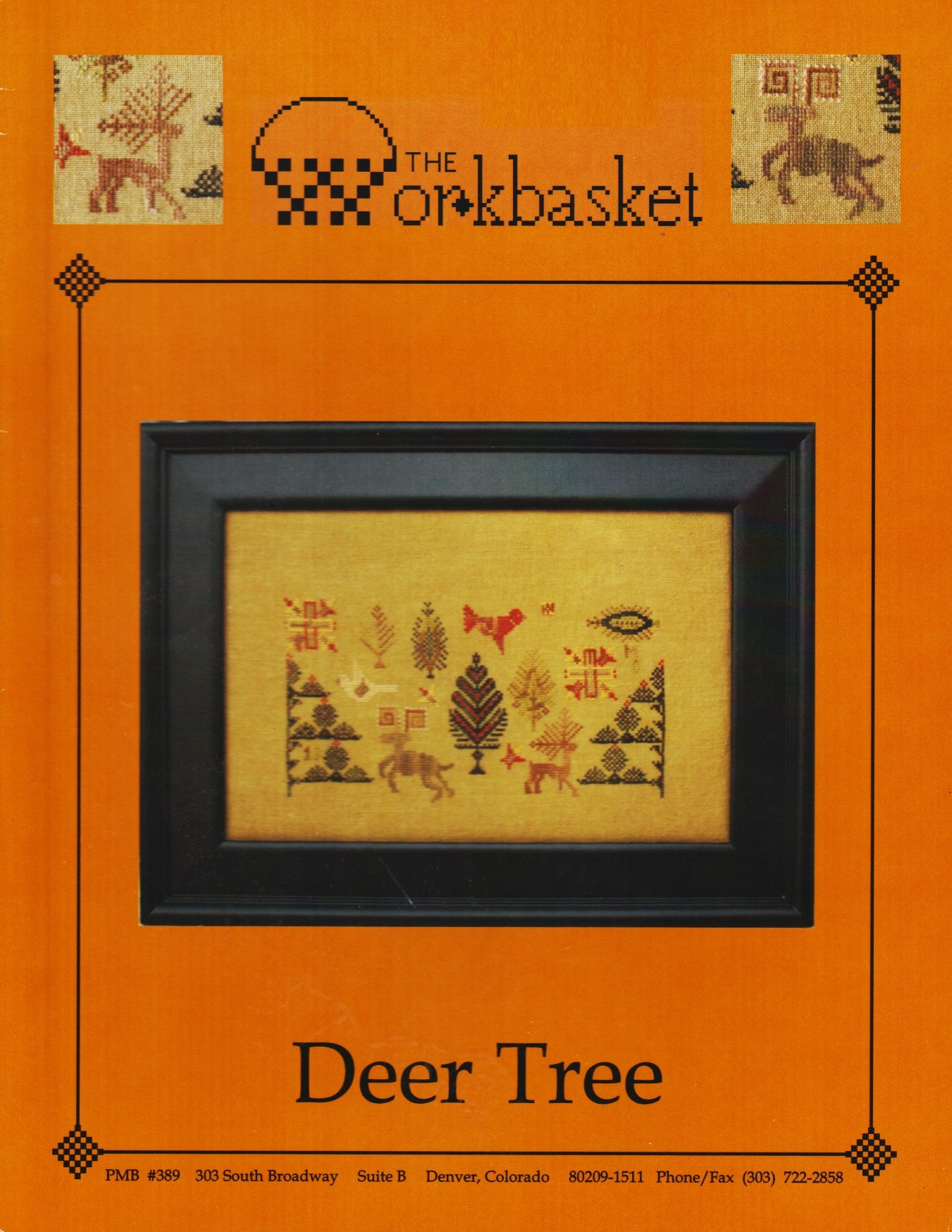 WorkBasket Deer Tree cross stitch pattern