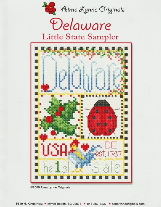 Alma Lynne Originals Delaware cross stitch pattern