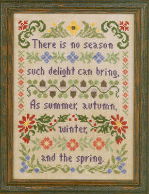 Elizabeth's Designs Delightful Seasons cross stitch pattern