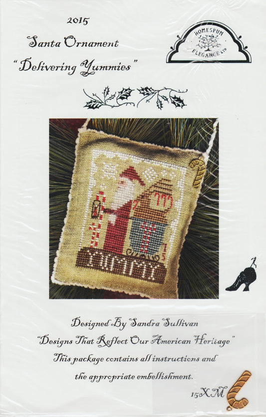 Homespun Elegance Delivering Yummies 15XM cross stitch pattern