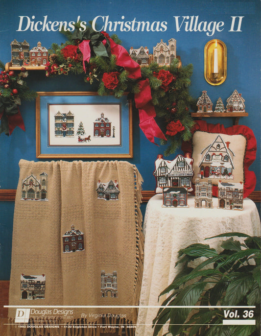 Douglas Designs Dicken's Christmas Village II 36 cross stitch pattern