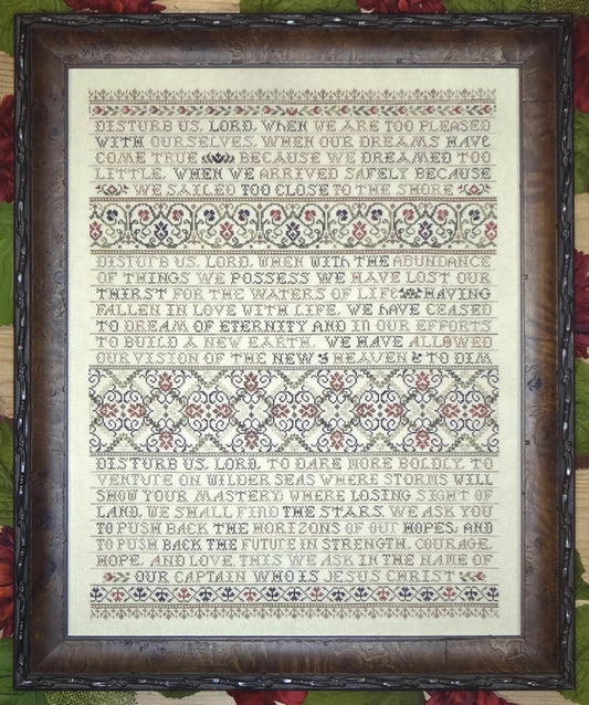 My Big Toe Disturb Us Lord MBT-190 religious cross stitch pattern