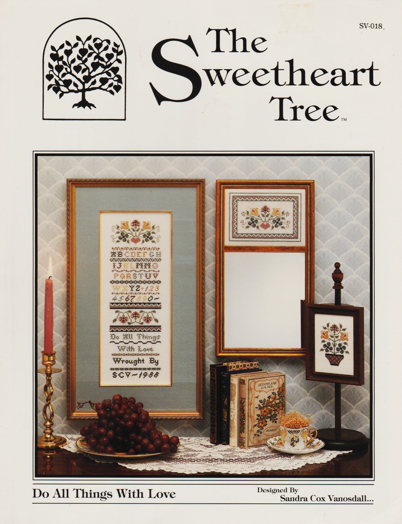 Sweetheart Tree Do All Things With Love SV-018 cross stitch pattern