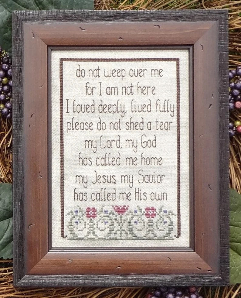 My Big Toe Do Not Weep MBT-157 cross stitch pattern