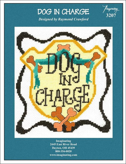 Imaginating Dog In Charge 3207 cross stitch pattern