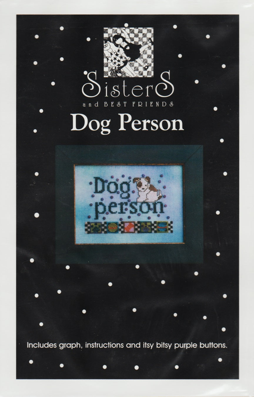 Sisters & Best Friends Dog Person cross stitch pattern