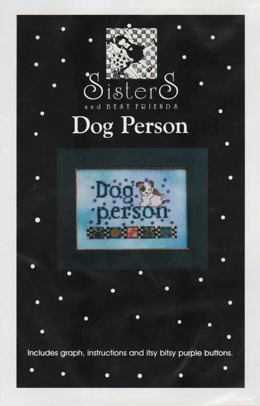 Sisters & Best Friends Dog Person cross stitch pattern