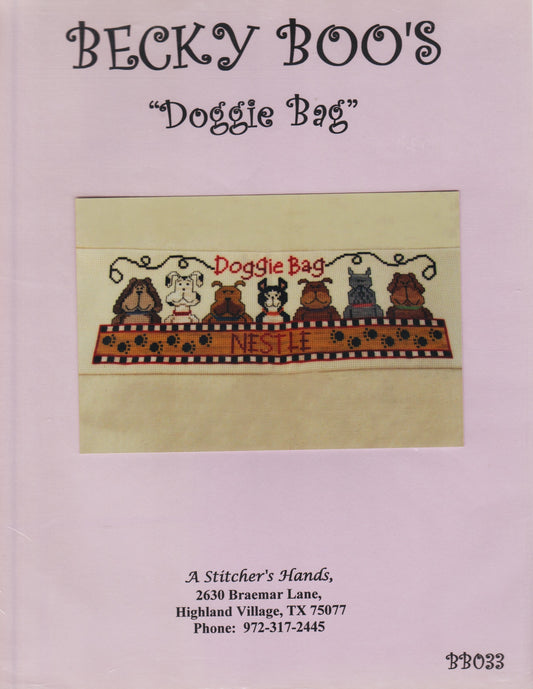 A Stitcher's Hands Doggie Bag BB033 cross stitch pattern