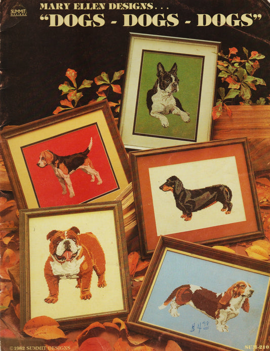 Summit Designs Dogs Dogs Dogs SUM-210 cross stitch pattern